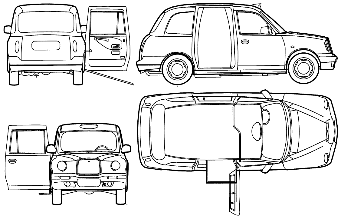 London Taxi blueprint