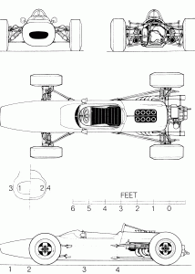 McLaren M4B blueprint