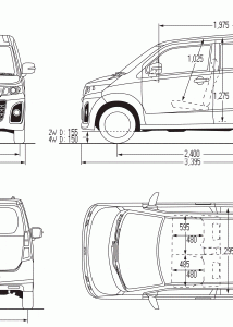 Mazda AZ-Wagon blueprint