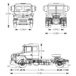 Mercedes-Benz Atron 1635 blueprint