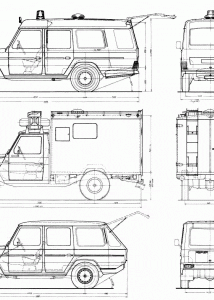 Mercedes-Benz G461 blueprint