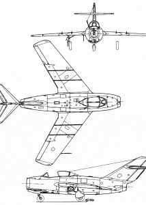 MiG-15 blueprint