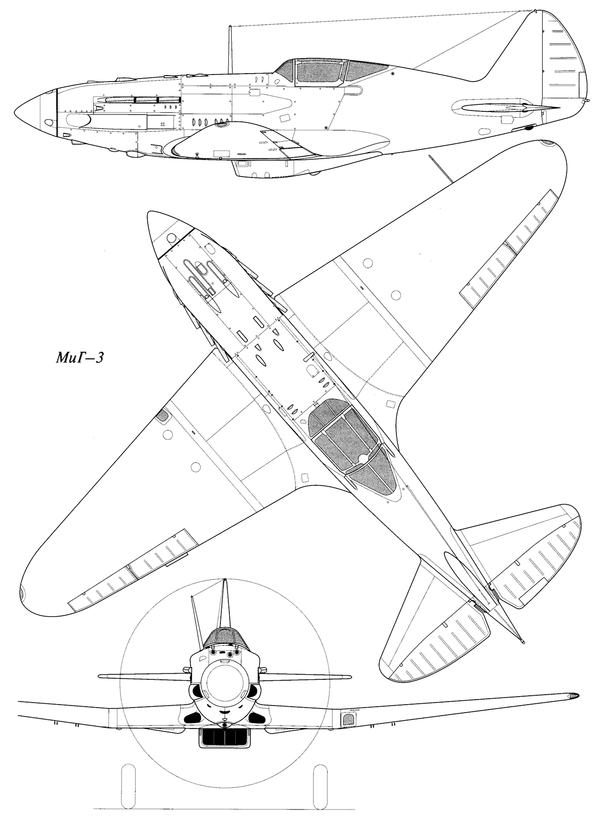 MiG-3 blueprint