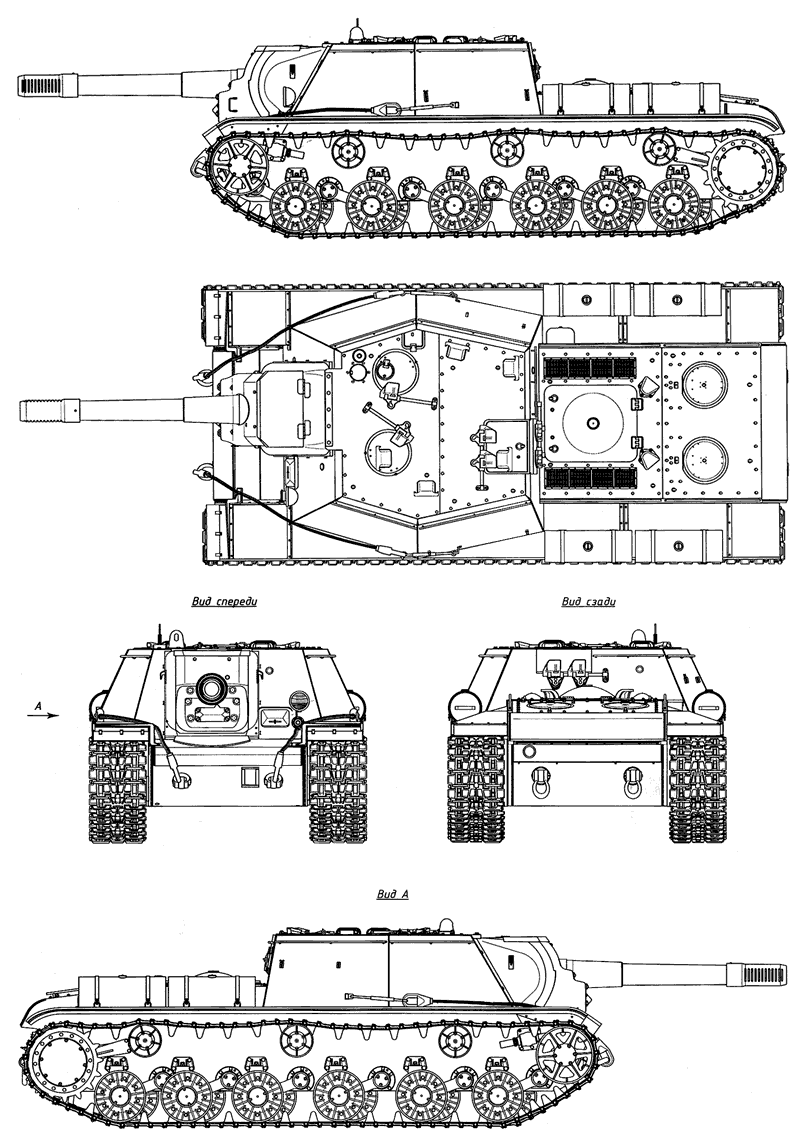 SU-152 blueprint