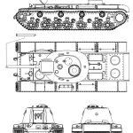 KV-3 blueprint
