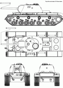 KV-3 blueprint