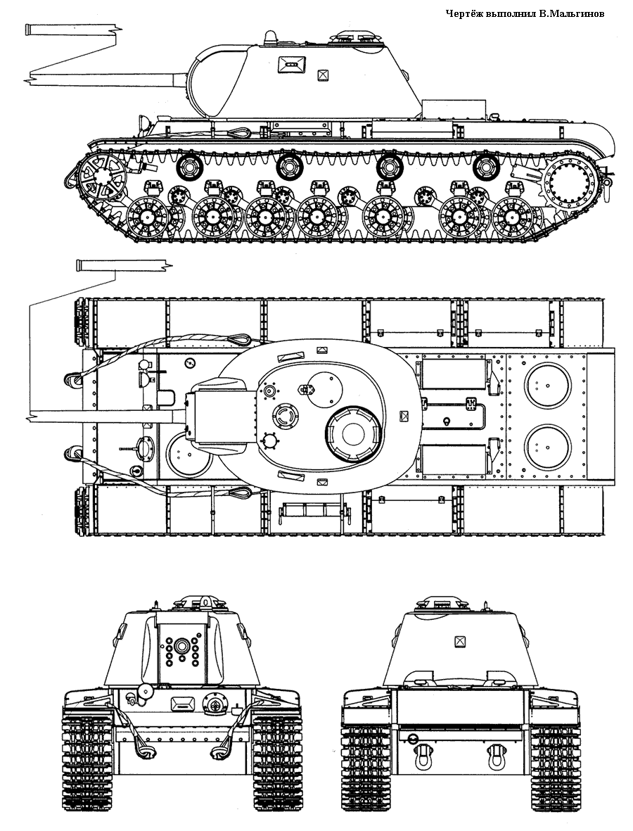 KV-3 blueprint