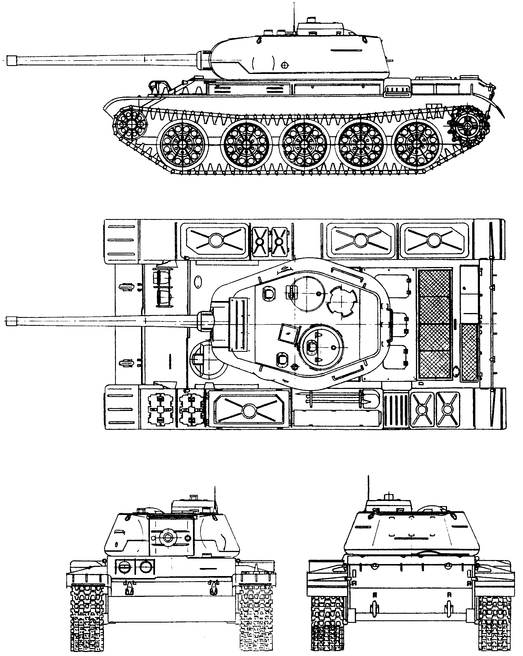 T-44 blueprint