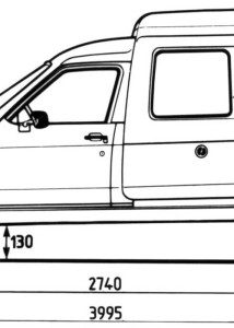 Citroen C15 blueprint