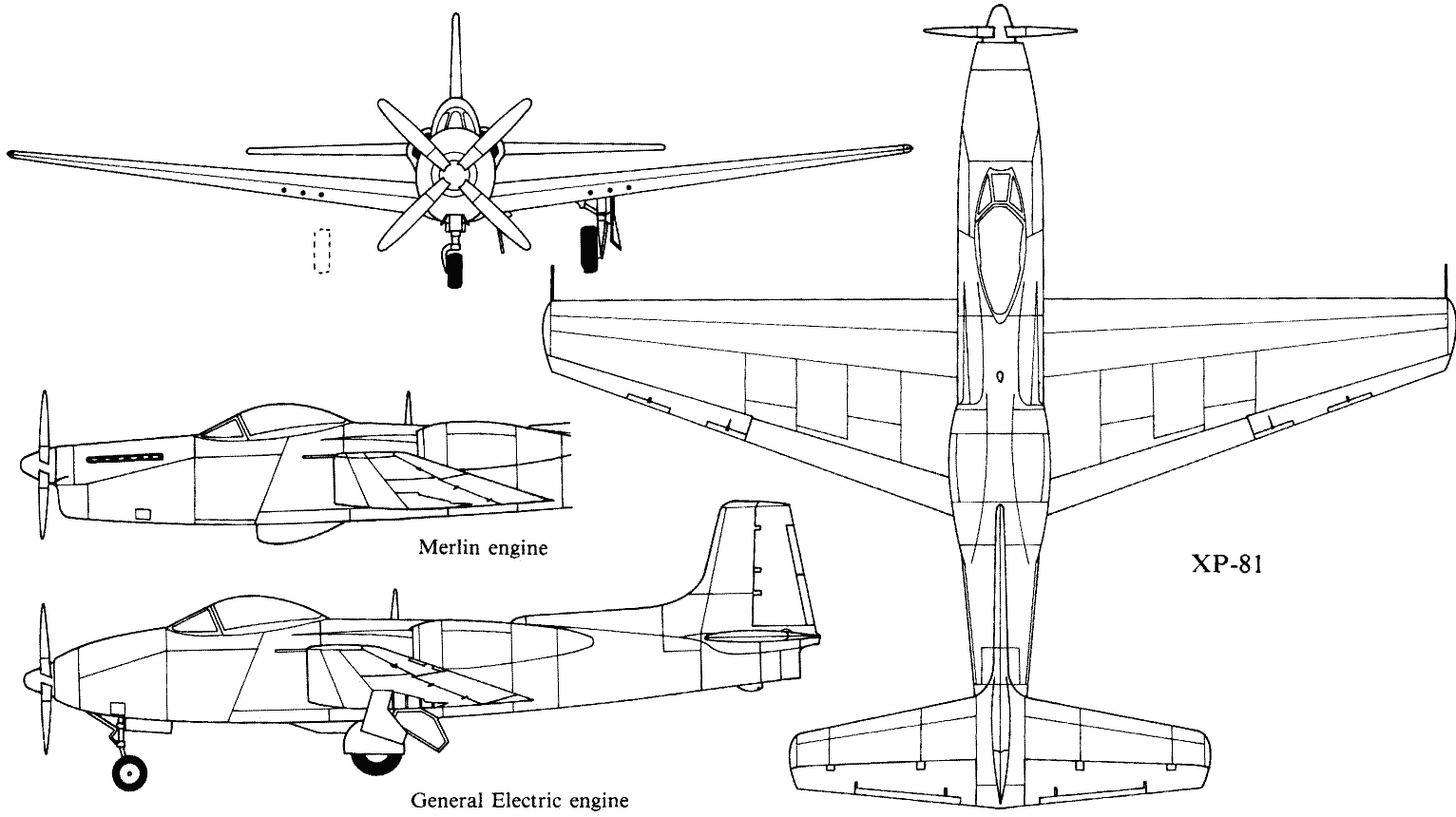 XP-81 blueprint