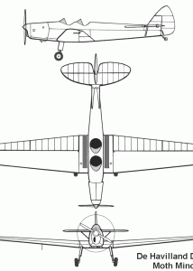 DH.94 Moth Minor blueprint