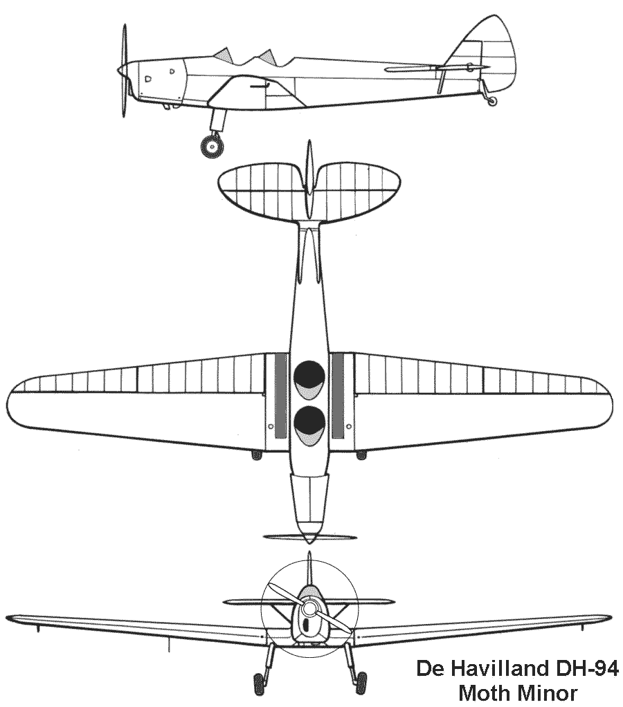 DH.94 Moth Minor blueprint