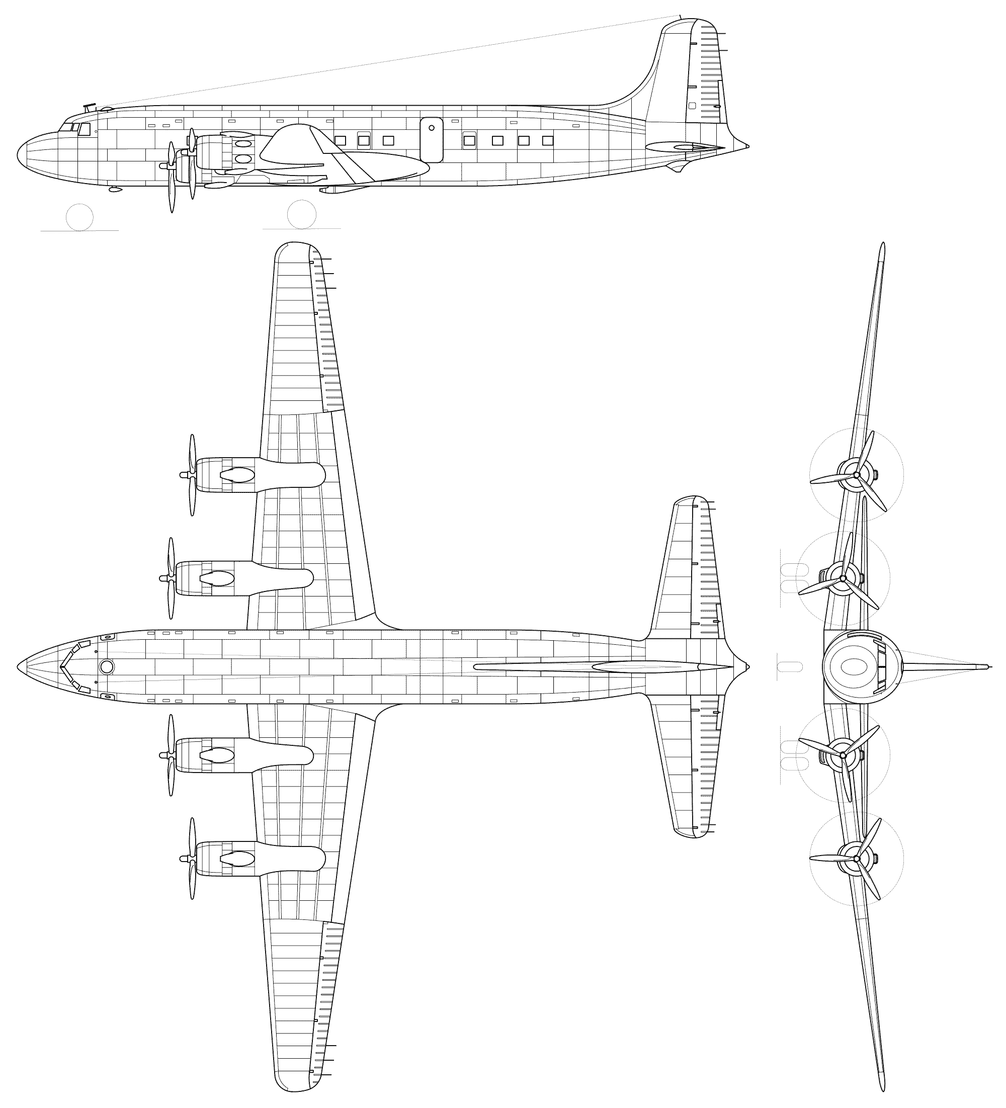 Douglas DC-6 blueprint