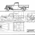 Mercedes-Benz 170V Pickup blueprint