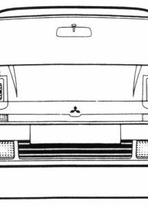 Mitsubishi GTO blueprint