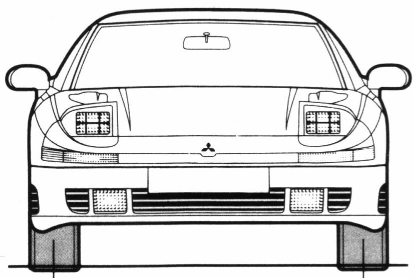 Mitsubishi GTO blueprint
