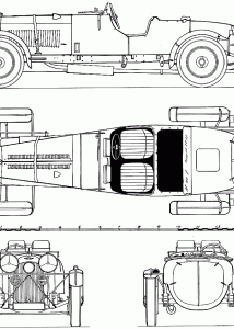 Lagonda 4.5 Litre blueprint