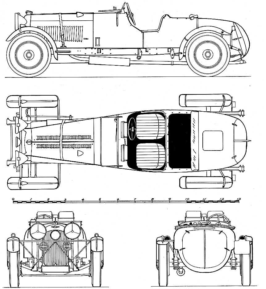 Lagonda 4.5 Litre blueprint