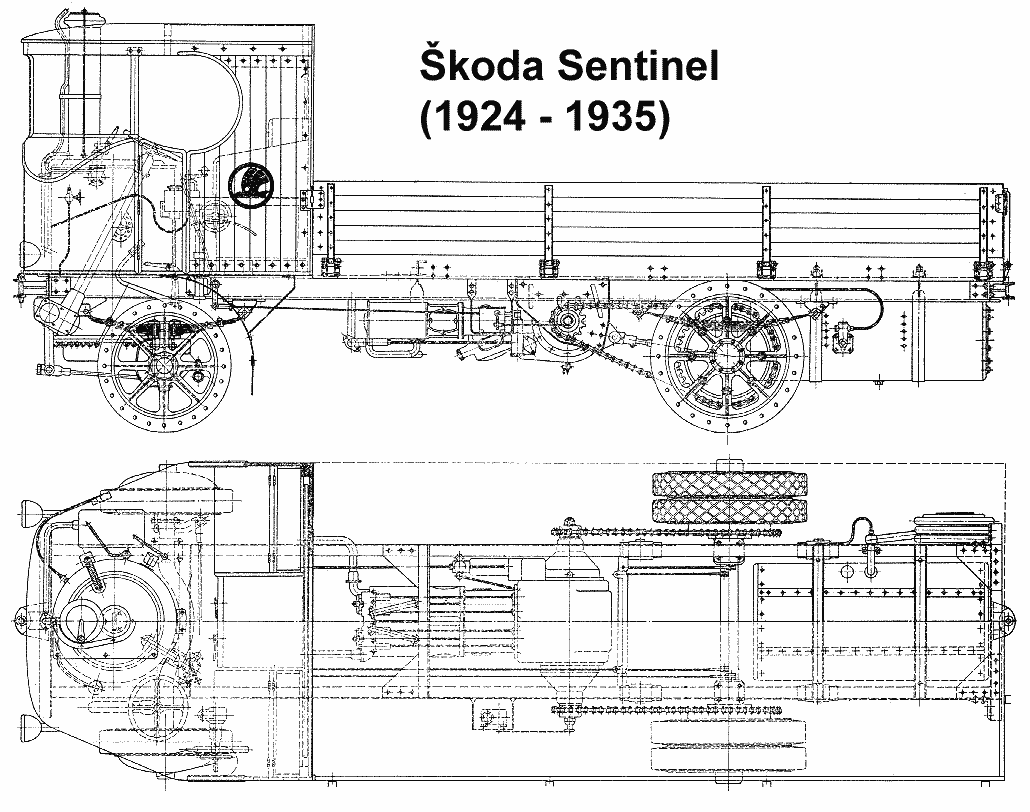Škoda Sentinel blueprint