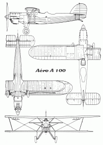 Aero A.100 blueprint