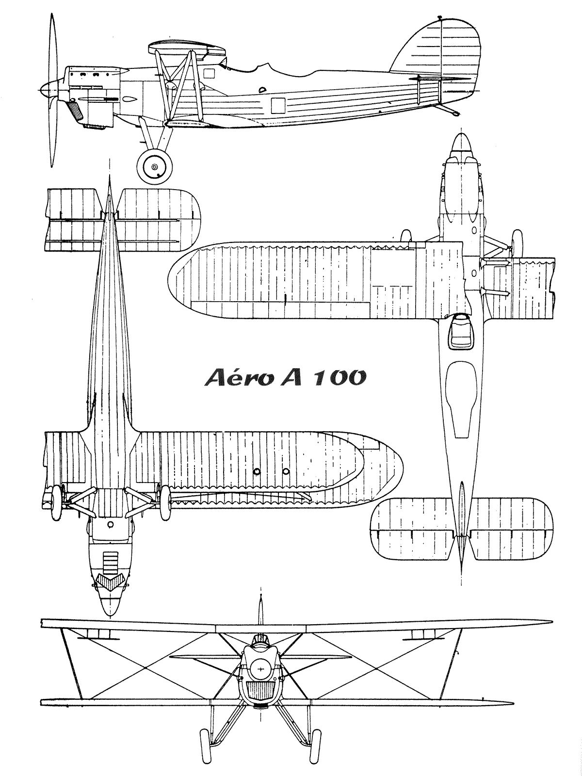 Aero A.100 blueprint