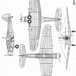 Northrop A-17 blueprint