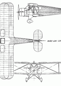 Avro 641 Commodore blueprint