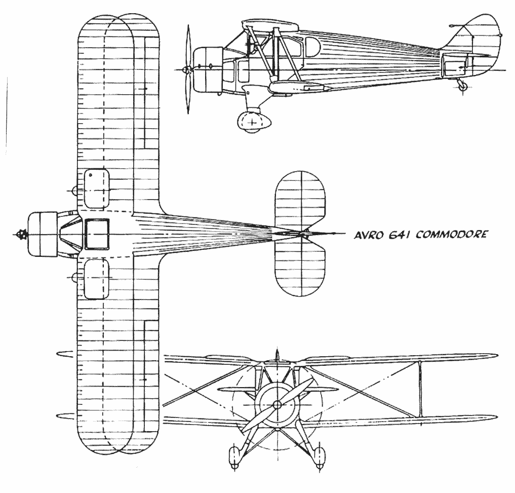 Avro 641 Commodore blueprint