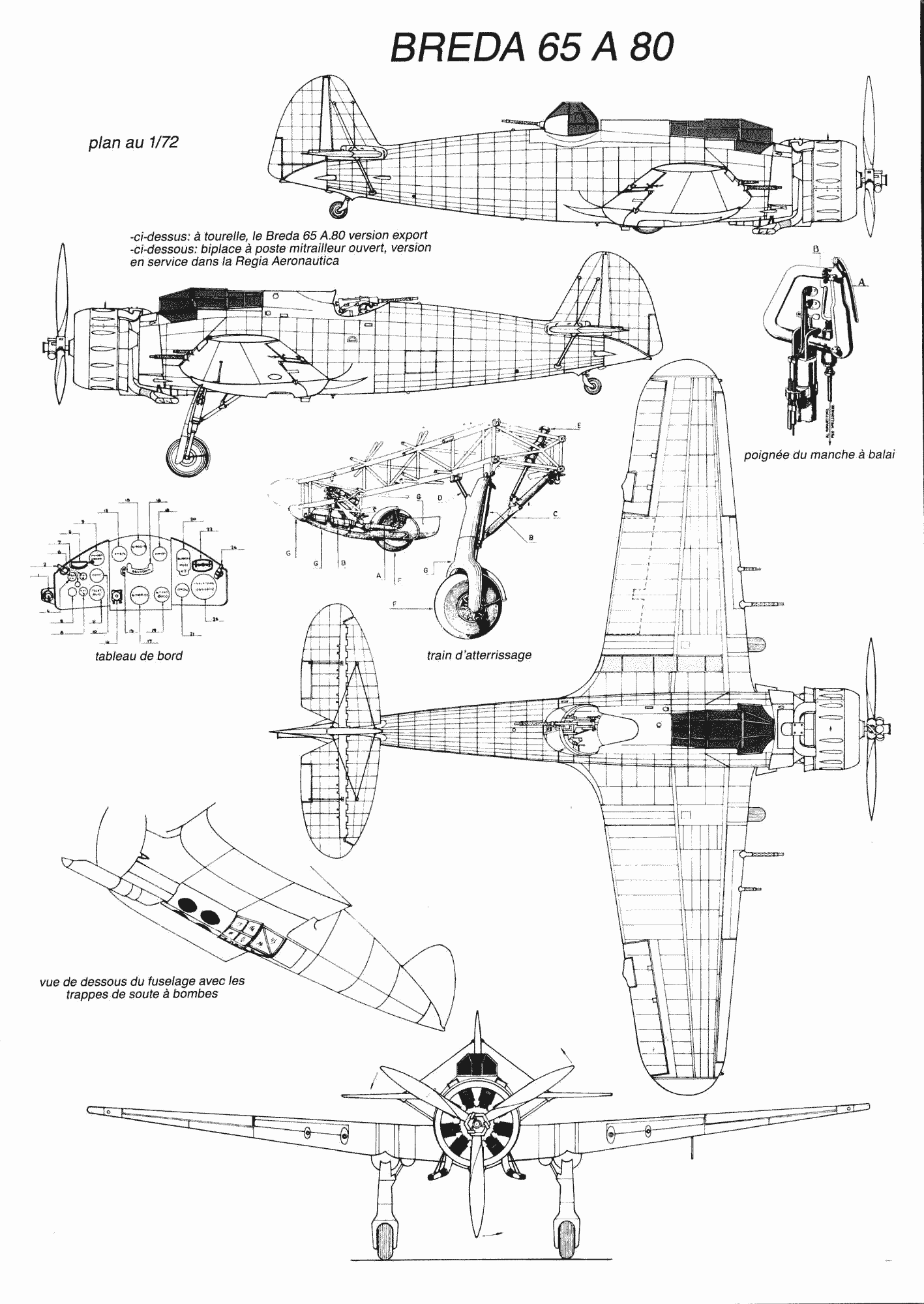 Breda Ba.65 blueprint