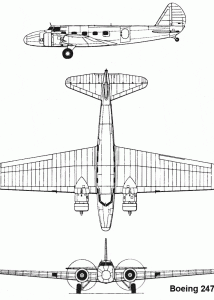 Boeing 247 blueprint