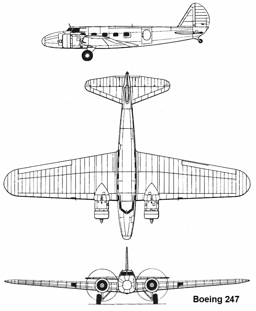 Boeing 247 blueprint
