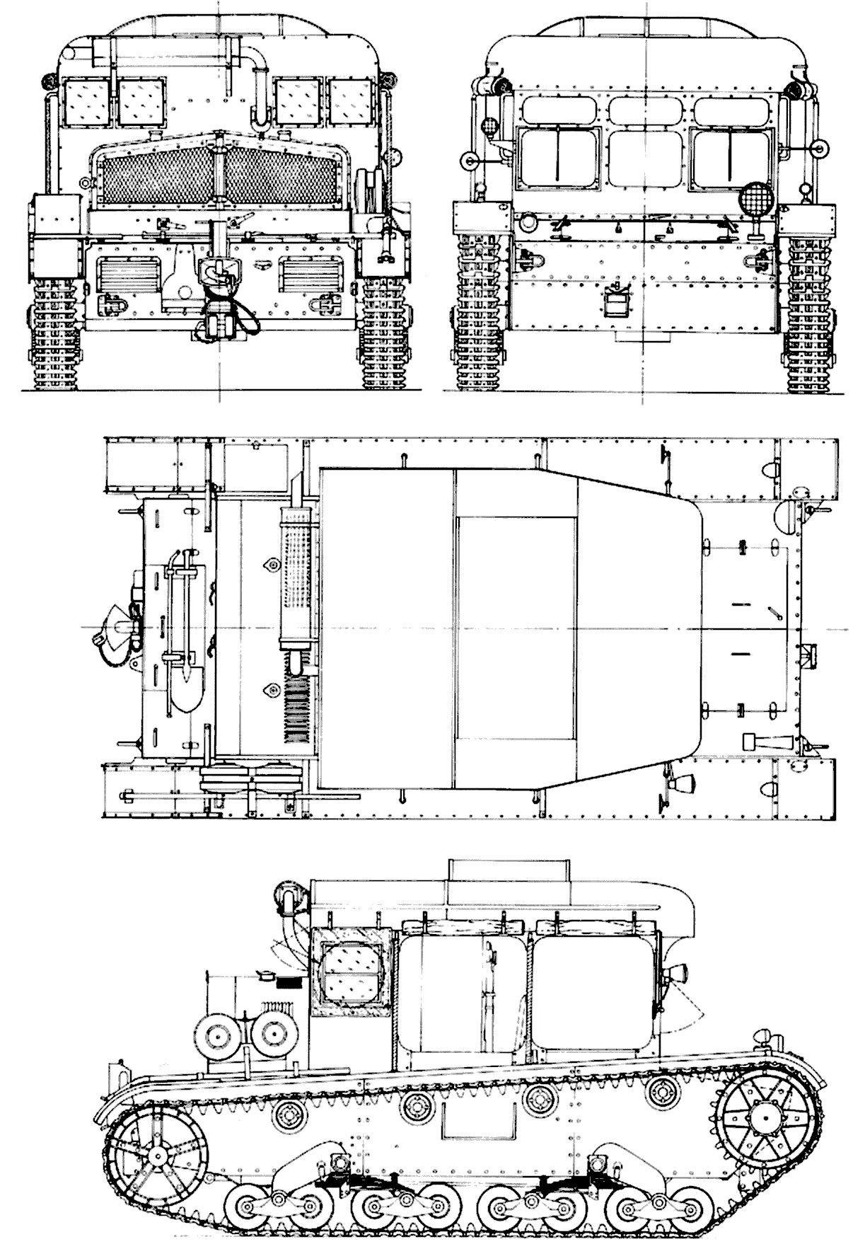 C7P Artillery Tractor blueprint