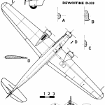 Dewoitine D.332 blueprint
