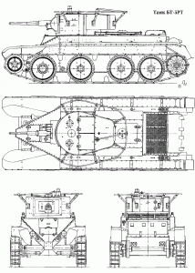 BT-5 tank blueprint