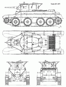 BT-5 tank blueprint