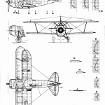 Grumman F3F blueprint