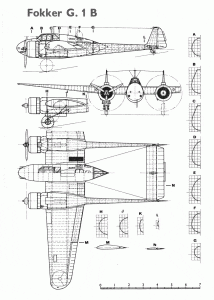 Fokker G.I blueprint