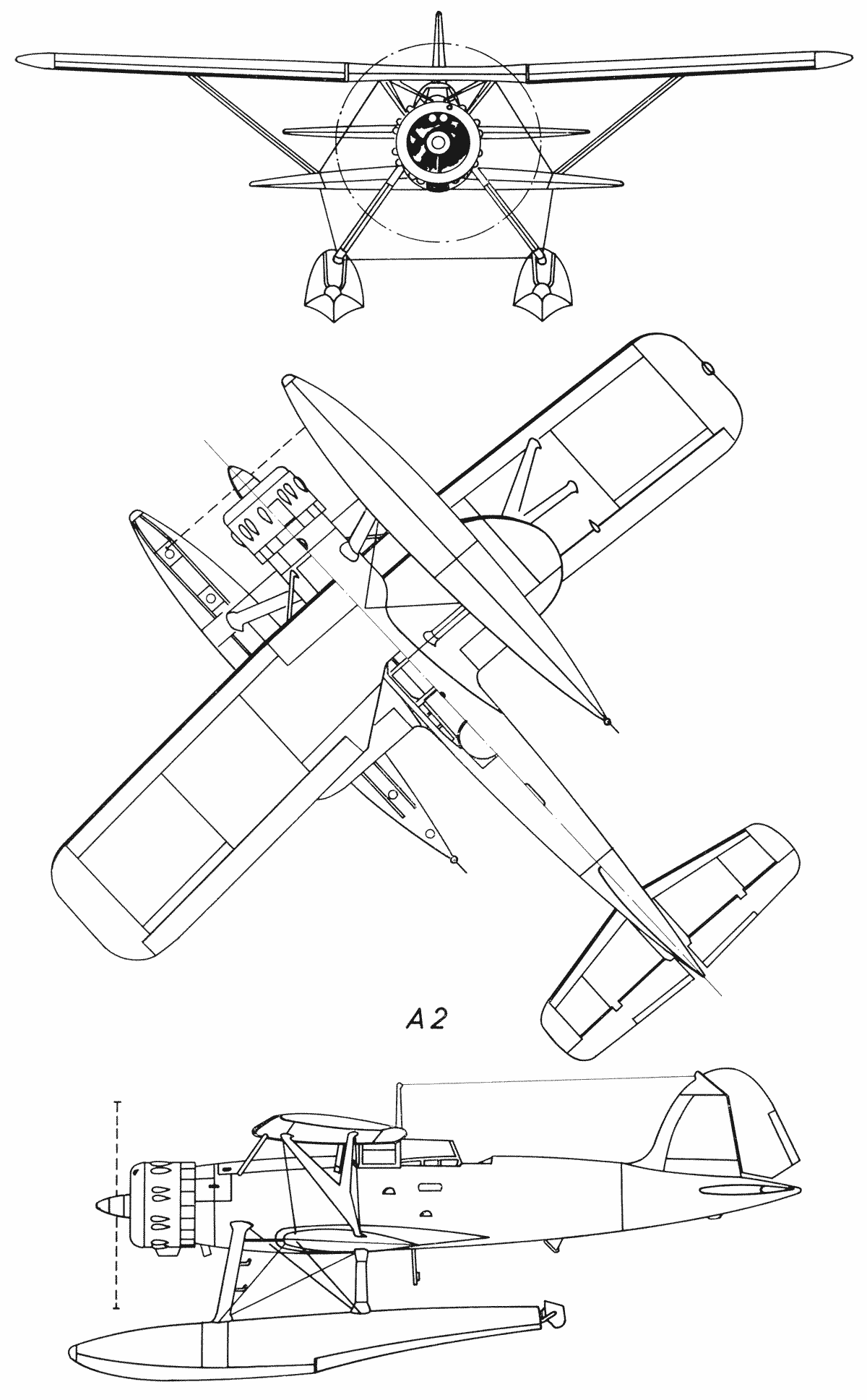Heinkel He 114 blueprint