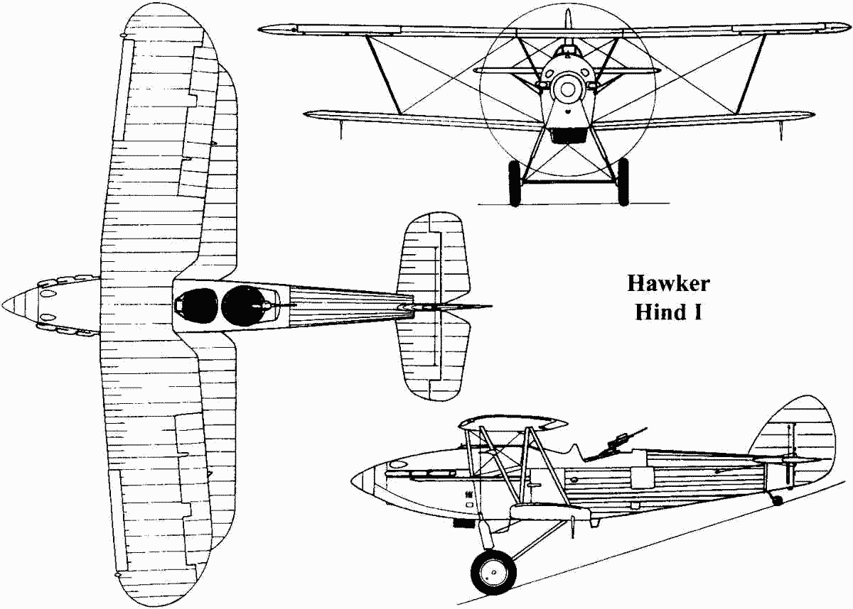 Hawker Hind blueprint