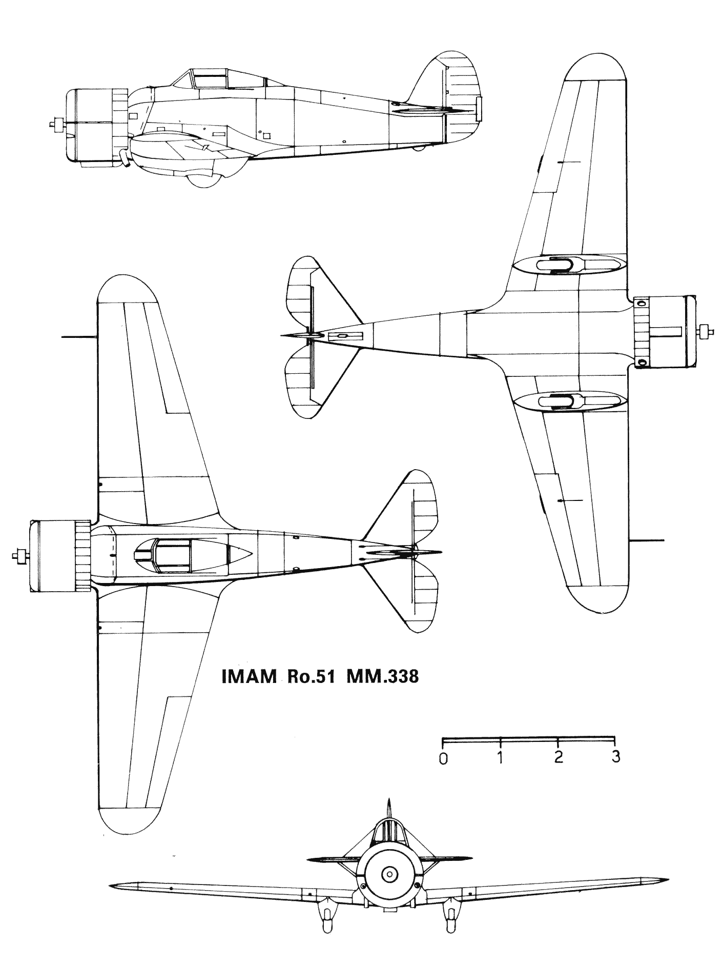 IMAM Ro.51 blueprint