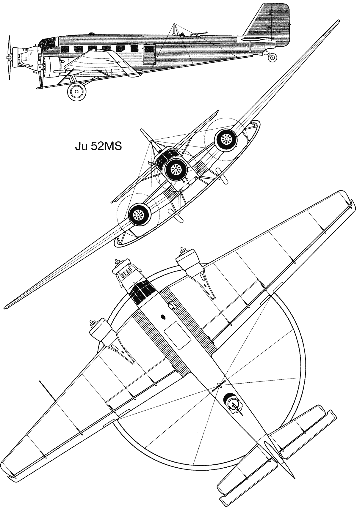 Junkers Ju 52MS blueprint