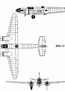 Bloch MB.131 blueprint