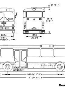 Mercedes-Benz O305 blueprint