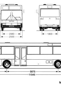 Mercedes-Benz O405 blueprint