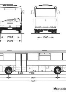 Mercedes-Benz O408 blueprint