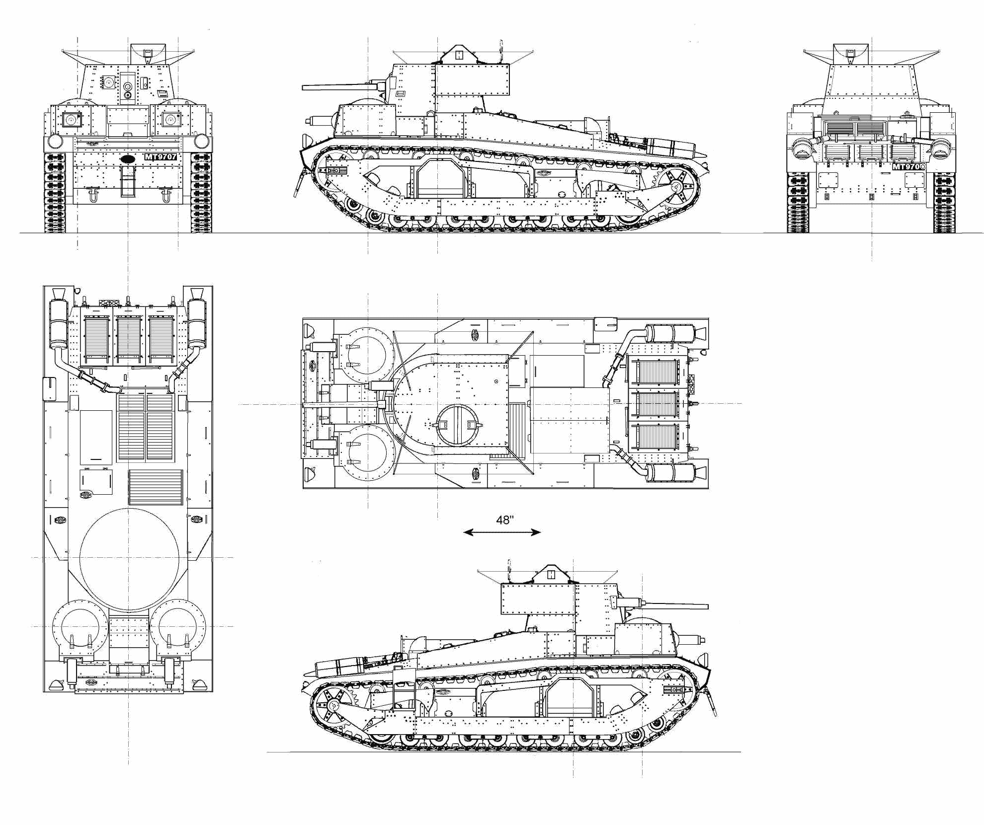Medium Mark III blueprint