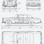Mercedes-Benz W112 blueprint