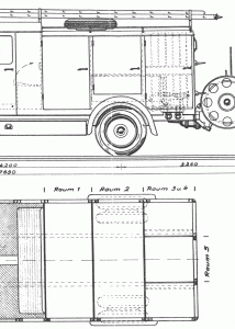 Mercedes-Benz Feuerwehrfahrzeug LF 3500 blueprint