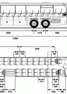 Neoplan Trendliner UL blueprint