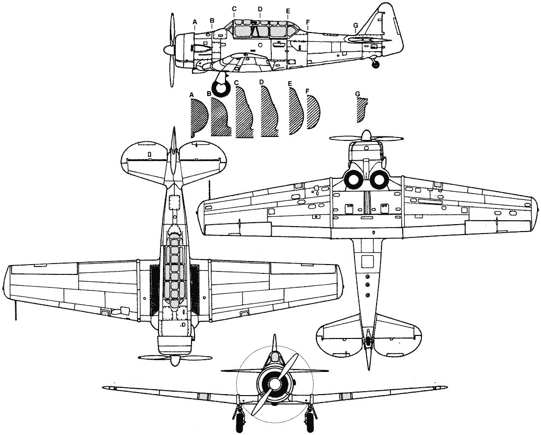 T-6 Texan blueprint